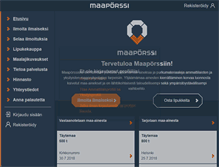 Tablet Screenshot of maaporssi.fi